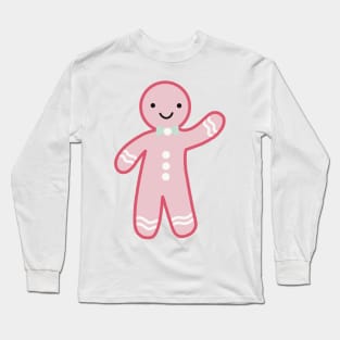 Pink Gingerbread Man Long Sleeve T-Shirt